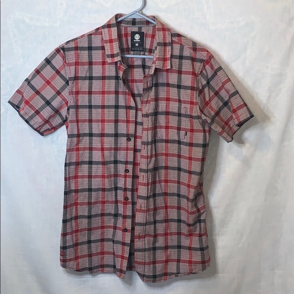 Men’s Medium Element Skateboards Button Down